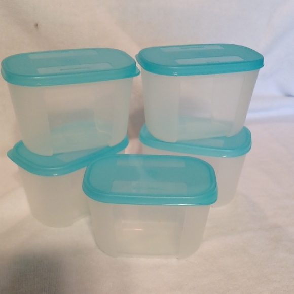 Tupperware Freezer Mate Airtight Food Storage Containers - Blue, 1 1/4 Cups Set - Picture 1 of 4